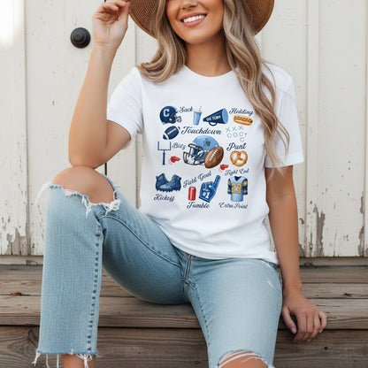 Saxony Football Favorites Comfort Colors Tee