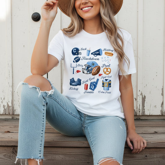 Saxony Football Favorites Comfort Colors Tee