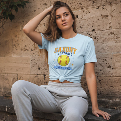 Saxony Softball Est. 2006 Comfort Colors Tee