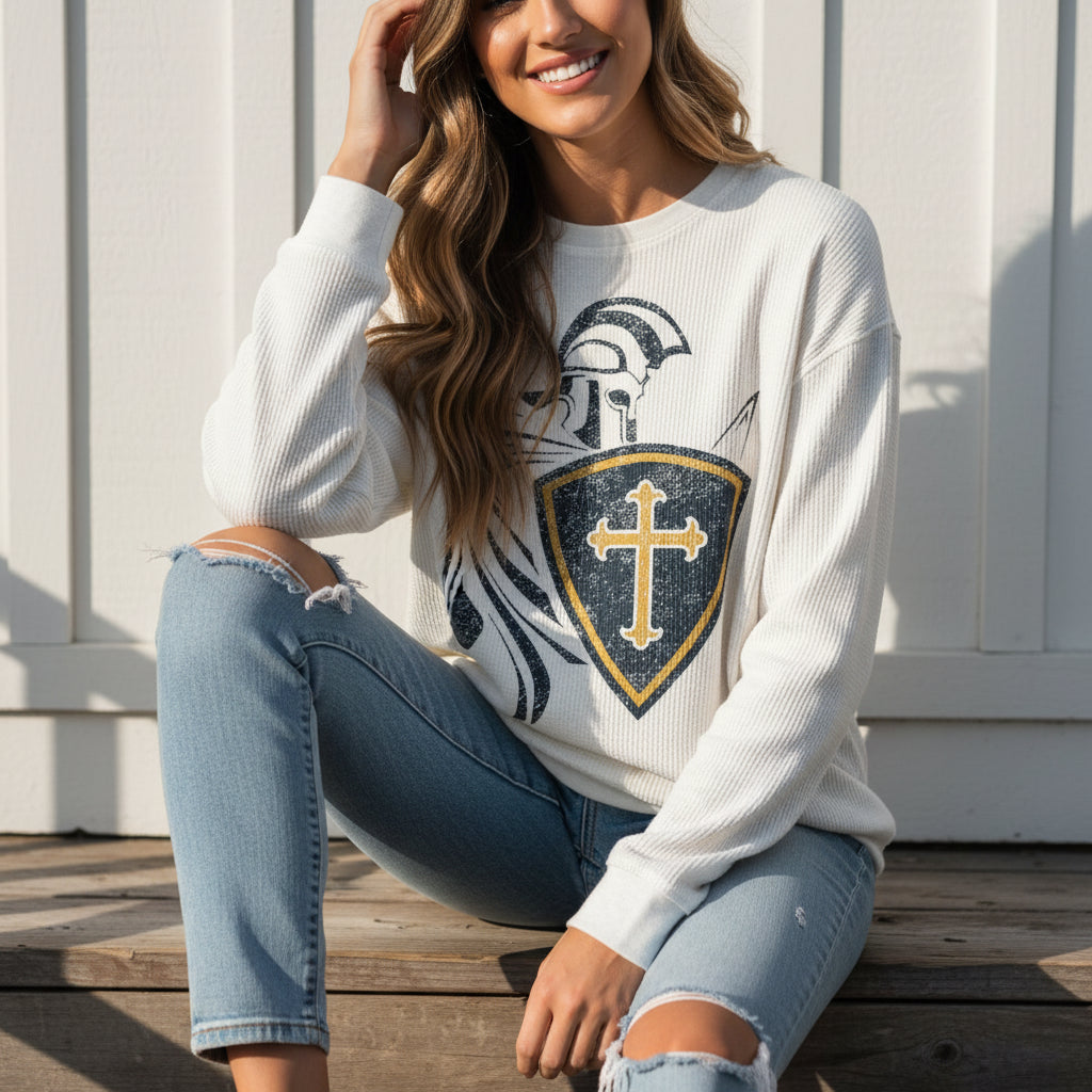 Crusader Shield Comfy Cord Sweatshirt