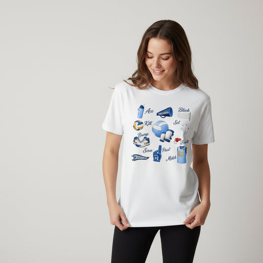 Crusader Volleyball Favorites Comfort Colors Tee