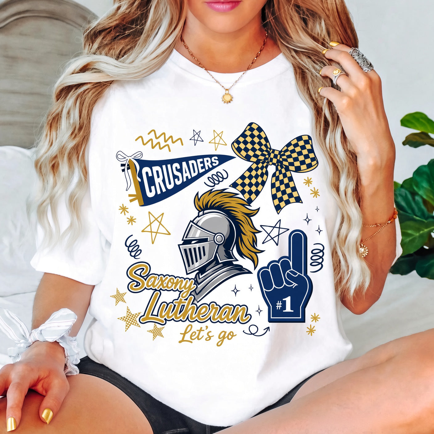 Crusaders Bow & Knight Game Day Comfort Colors Tee