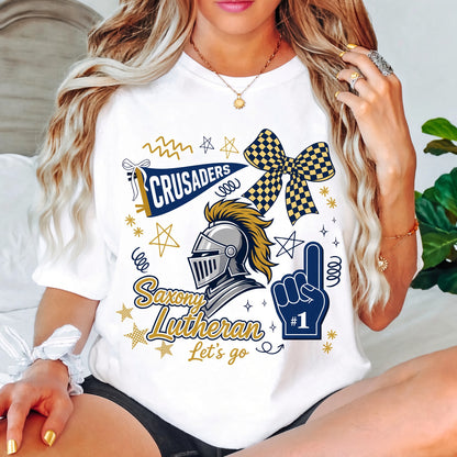 Crusaders Bow & Knight Game Day Comfort Colors Tee